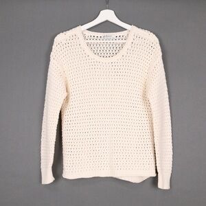 Madewell Open Knit Cream Sweater